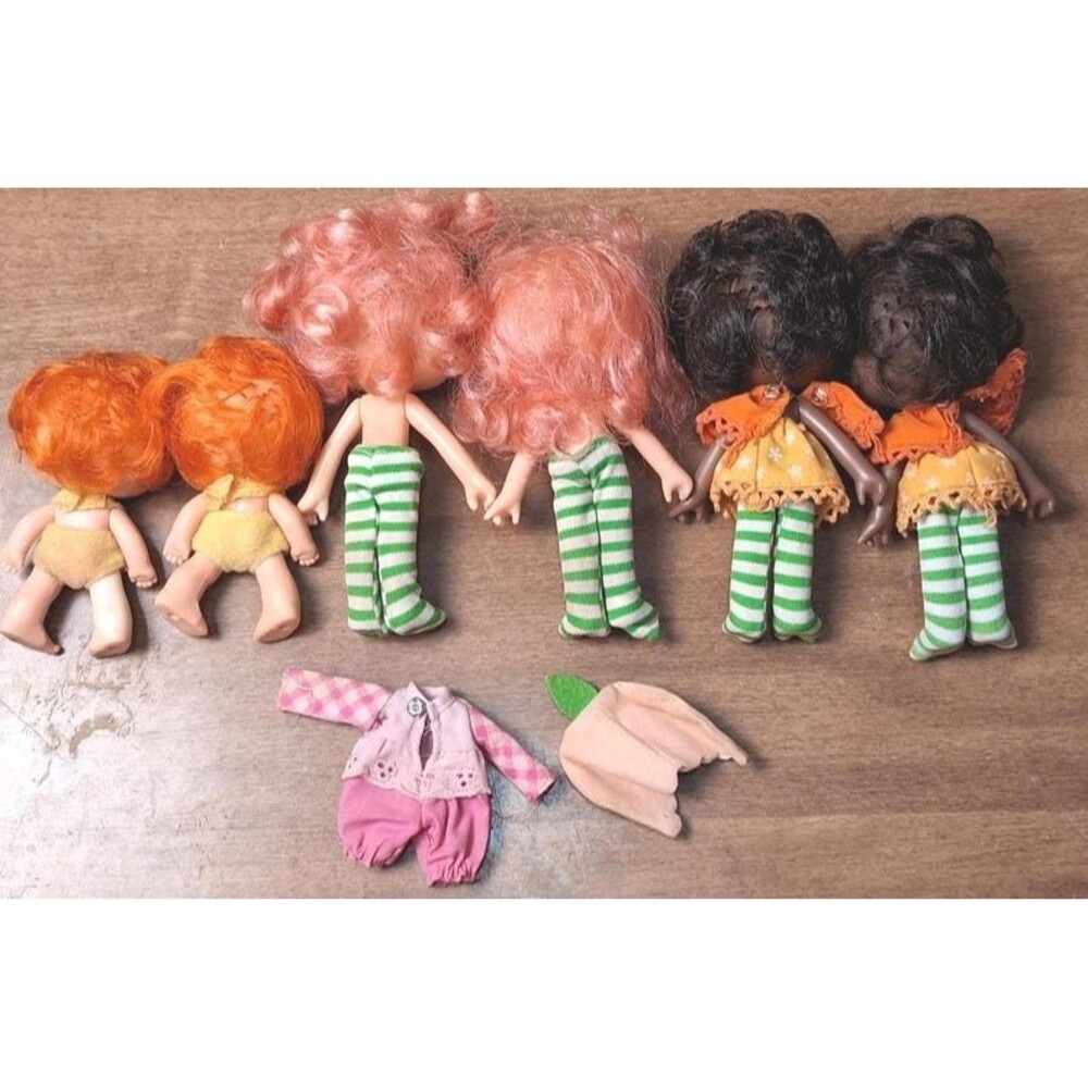 Vintage Strawberry Shortcake Dolls (6) Orange Blossom Apple Dumpling - Picture 5 of 5